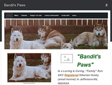 Tablet Screenshot of banditspaws.weebly.com