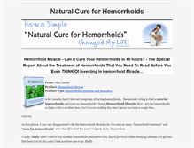Tablet Screenshot of naturalcureforhemorrhoids.weebly.com