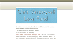 Desktop Screenshot of chriscancerfund.weebly.com