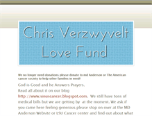 Tablet Screenshot of chriscancerfund.weebly.com