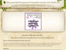 Tablet Screenshot of macaronikidhempstead.weebly.com