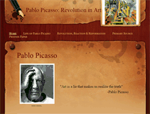 Tablet Screenshot of pablopicassoarevolutioninart.weebly.com