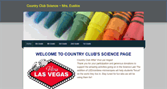 Desktop Screenshot of countryclubscience.weebly.com