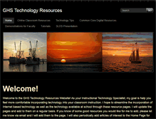 Tablet Screenshot of ghstechnologyresources.weebly.com