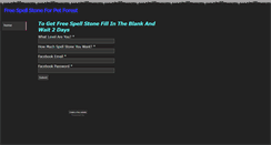 Desktop Screenshot of freespellstoneforpetforest.weebly.com
