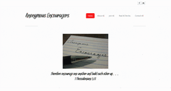 Desktop Screenshot of anonymousencouragers.weebly.com