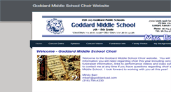 Desktop Screenshot of goddardmschoir.weebly.com