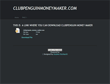 Tablet Screenshot of clubpenguinmoneymaker.weebly.com