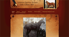 Desktop Screenshot of lehmanquarterhorses.weebly.com