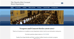 Desktop Screenshot of covenantmusic.weebly.com