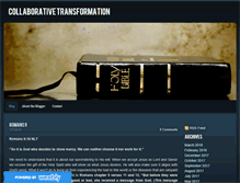 Tablet Screenshot of collaborativetransformation.weebly.com