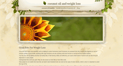 Desktop Screenshot of coconutoil-weightloss.weebly.com