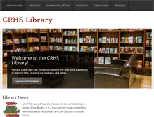 Tablet Screenshot of crhslibrary.weebly.com