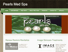 Tablet Screenshot of pearlsmedspa.weebly.com