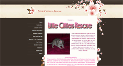 Desktop Screenshot of littlecrittersrescue.weebly.com