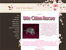 Tablet Screenshot of littlecrittersrescue.weebly.com