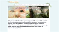 Desktop Screenshot of designerbabies-sd.weebly.com
