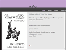 Tablet Screenshot of cut-n-blo-hairstudio.weebly.com