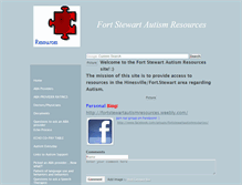 Tablet Screenshot of fortstewartautismresources.weebly.com