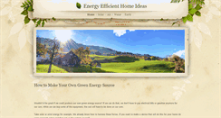 Desktop Screenshot of energyefficienthomeideas.weebly.com