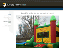 Tablet Screenshot of kidsjoypartyrental.weebly.com