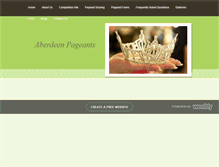 Tablet Screenshot of aberdeenpageants.weebly.com
