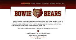Desktop Screenshot of bowieathletics.weebly.com