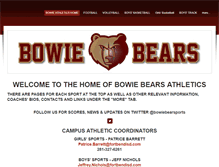 Tablet Screenshot of bowieathletics.weebly.com