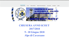 Desktop Screenshot of grupposcoutprato6.weebly.com