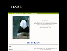 Tablet Screenshot of iexist.weebly.com