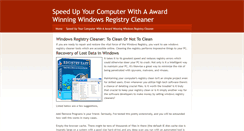Desktop Screenshot of fast-windows-registry-cleaner.weebly.com