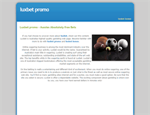 Tablet Screenshot of luxbetpromo.weebly.com