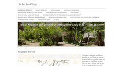 Desktop Screenshot of lapazecovillage1.weebly.com