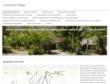 Tablet Screenshot of lapazecovillage1.weebly.com