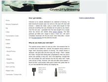 Tablet Screenshot of given2flybrewing.weebly.com