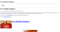 Desktop Screenshot of freehealthtemplates.weebly.com