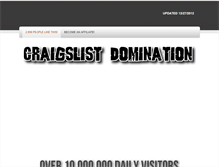 Tablet Screenshot of craigslistdomination.weebly.com