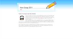 Desktop Screenshot of newsongs2011.weebly.com