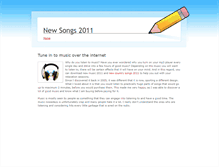 Tablet Screenshot of newsongs2011.weebly.com