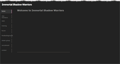 Desktop Screenshot of immortalshadowwarriors.weebly.com