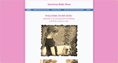 Desktop Screenshot of americanbullymom.weebly.com