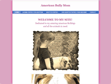 Tablet Screenshot of americanbullymom.weebly.com