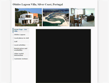 Tablet Screenshot of obidos-lagoon-villa.weebly.com