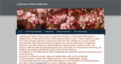 Desktop Screenshot of lighthousefamilychildcare.weebly.com