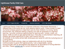 Tablet Screenshot of lighthousefamilychildcare.weebly.com
