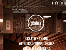 Tablet Screenshot of minimamltemplatedemo.weebly.com