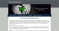 Desktop Screenshot of churchministryjobs.weebly.com