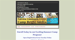 Desktop Screenshot of campbrightsmiles.weebly.com