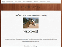 Tablet Screenshot of foxfirefarm.weebly.com