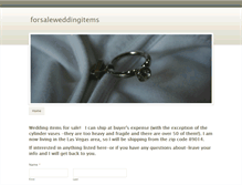 Tablet Screenshot of forsalephillyareaweddingitems.weebly.com